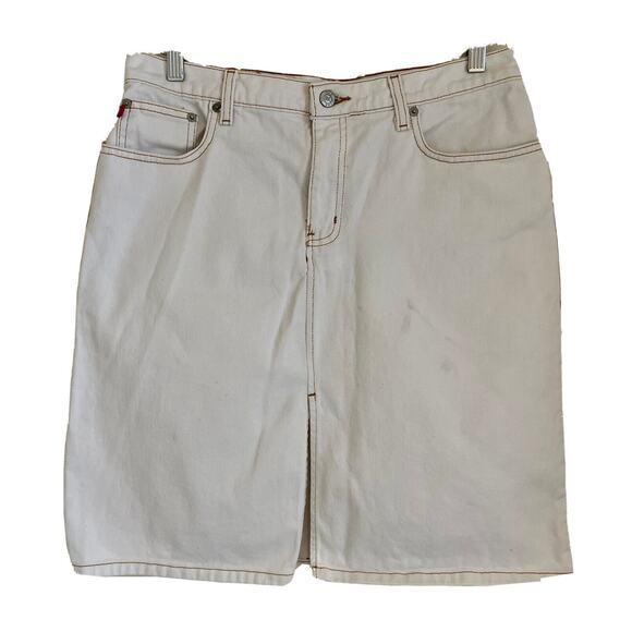 Ralph Lauren Light Wash Denim “Knee Skirt” Sz 8 - Picture 1 of 6